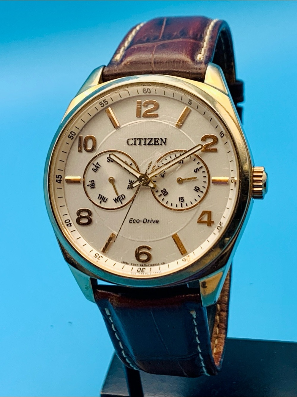 CITIZEN CORSO ECO-DRIVE 8635-S084938 Men’s Solar Watch Day Date St Steel Working